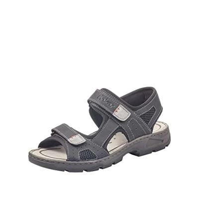 Image de Rieker Sandales classiques pour homme 26156, Noir, 43 EU