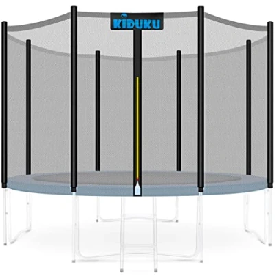 Afbeelding van KIDUKU Vervangend net voor trampoline, veiligheidsnet trampolines, diameter 244, 305, 366 of 427 cm (366 cm, 8 palen)