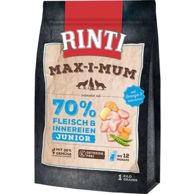 Afbeelding van Rinti Max i mum Junior Kip Hondenvoer Voordeelpakket: 7 x 1 kg