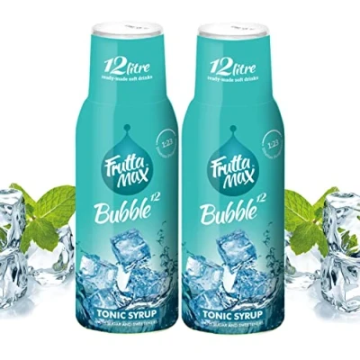 Image de 2 x FruttaMax Concentré de sirop Moins sucre convient pour machine à soda (2 500 ml) Tonique)