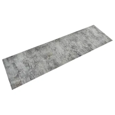 Afbeelding van Keukenmat wasbaar betonprint 45x150 cm fluweel