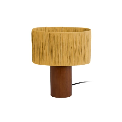 Afbeelding van Leitmotiv Tafellamp Sheer Oval Geel Ø21cm Modern