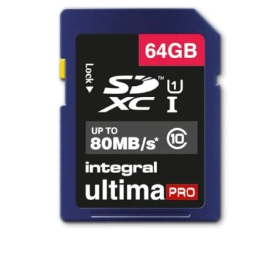 Afbeelding van Integral UltimaPro 64GB SDXC Geheugenkaart