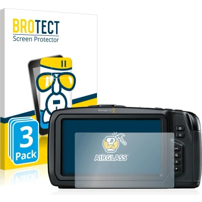 Afbeelding van BROTECT Screenprotector voor Blackmagic Pocket Cinema Camera 4K / 6K Folie Beschermfolie Beschermglas transparant (3 Stuks)