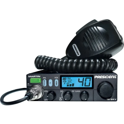 Afbeelding van President Martin ASC AM/FM CB radio 12/24 Volt 27 MHz VOX