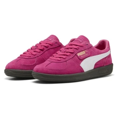Afbeelding van Puma Palermo Unisex Sneakers laag, Maat: 40.5, Pink/white Veloursleer