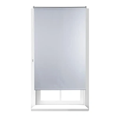 Afbeelding van Relaxdays thermo rolgordijn wit isolerend zonder boren verduisterend diverse maten 100x160cm