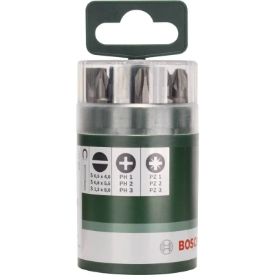 Afbeelding van Bosch Accessories 2609255975 Bitset 10 delig Plat, Kruiskop Phillips, Pozidriv