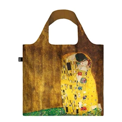 Afbeelding van LOQI Vouwtas Gustav Klimt The Kiss Recycled Bag
