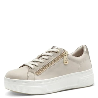 Image de TAMARIS Comfort Baskets confortables pour femme, Beige nubuck, 40 EU, EU