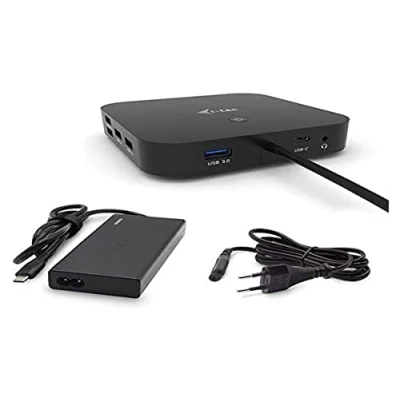 Afbeelding van i Tec USB C Dual Display Docking Station PD 65W + Universal Charger 77W C31DUALDPDOCKPD65W