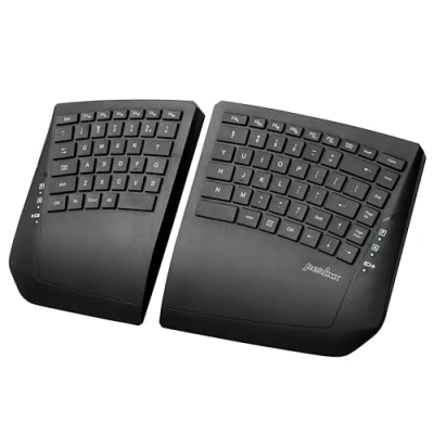 Afbeelding van Perixx PERIBOARD 624B Ergonomisch draadloos Split toetsenbord Platte toetsen Instelbare hellingshoek Engelse Amerikaanse lay out