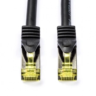 Afbeelding van Netwerkkabel Cat7 S/FTP 1.5 meter (100% koper, LSZH, Zwart)