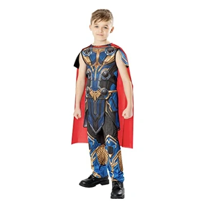 Afbeelding van Rubies Officieel Marvel Thor kostuum voor kinderen van 7 8 jaar