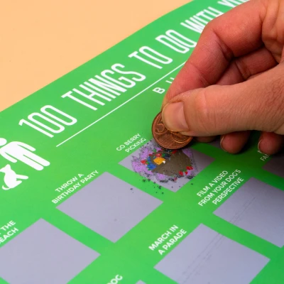Afbeelding van 100 Things To Do With Your Dog Krasposter
