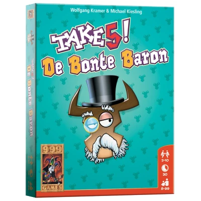 Afbeelding van 999 Games Take 5! De Bonte Baron kaartspel