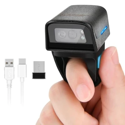 Afbeelding van JRHC draagbare 1D 2D Bluetooth barcodescanner met mini USB verbinding en 2,4 GHz draadloos