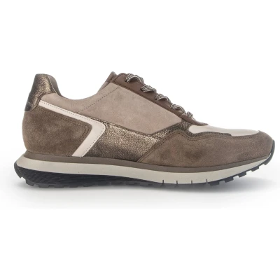 Afbeelding van Gabor 36.378.55 dames sneaker beige maat 37 (EU) 4 (UK)