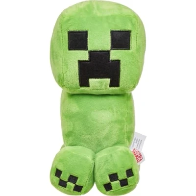 Image de Mattel Minecraft peluche Creeper 20 cm, jouet à collectionner pour fans du jeu vidéo et enfants dès 3 ans, HBN40