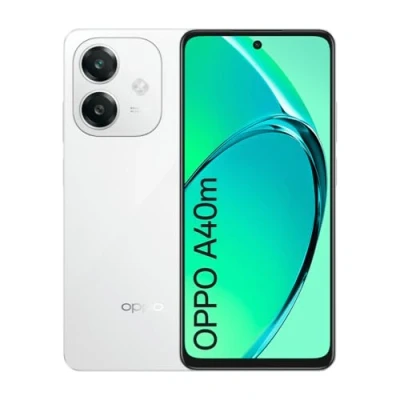 Image de OPPO A40M 4G smartphone double SIM RAM 8 Go / Mémoire interne 256 microSD slot Écran LCD 6.67&quot; 1604 x 720 pixels (90 Hz) 2x caméras arrière 50 MP front camera 5 stellar white