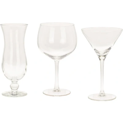 Afbeelding van Excellent Houseware Cocktailglazen set 12 stuks 3 verschillende soorten