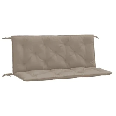 Afbeelding van Tuinbankkussens 2 st 120x50x7 cm oxford stof taupe