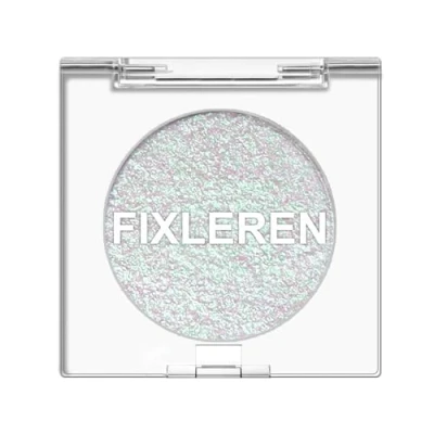 Afbeelding van Fixleren Palette de maquillage caméléon à paillettes, fard paupières, highadow changement métallique, paillettes holographiques longue durée, scène/de fête, argenté1