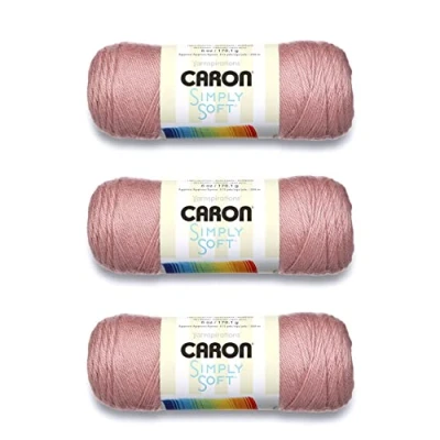 Afbeelding van Caron Simply Soft acrylgaren, 3 verpakkingen van 170 g, 4 medium (gekamd), 300 m