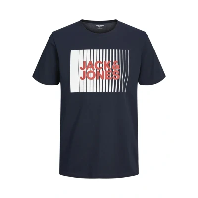 Afbeelding van Bestseller A/S Jjecorp Logo Tee Play S O hals Noos Jnr T shirt voor jongens, Navy Blauw