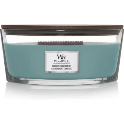 Afbeelding van WoodWick Geurkaars Ellipse Evergreen Cashmere 454 gr