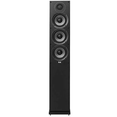 Afbeelding van ELAC Debut F5.2 zuilluidspreker 2.0 voor muziekweergave via 5.1 stereo installatie, surround sound, uitstekend geluid en hoogwaardig design, 3 weg luidspreker, zwart decor