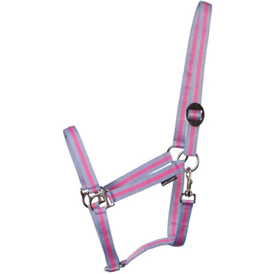 Afbeelding van Harry&#039;s Horse Halster Economy Pony Roze Blauw