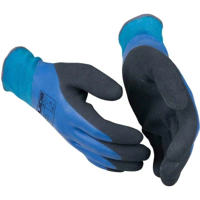 Afbeelding van GUIDE werkhandschoenen type 585 blauw latex / waterdicht maat 9