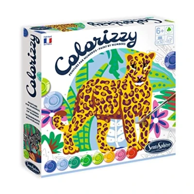 Image de Peinture SentoSphère Colorizzy Thème Zèbre et léopard
