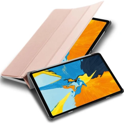 Afbeelding van Cadorabo Tablet Hoesje geschikt voor Apple iPad PRO 11 2018 (11 inch) in PASTEL ROZE GOUD Ultra dun beschermend geval met automatische Wake Up en Stand functie Book Case Cover Etui