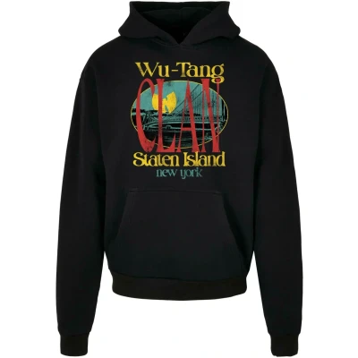 Afbeelding van Upscale by Mister Tee WU TANG Staten Island Heavy Hoodie, Heren, Maat: Small, Black
