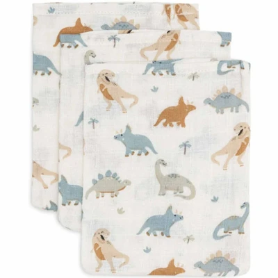Afbeelding van Jollein hydrofiele washandjes roarsome 3st