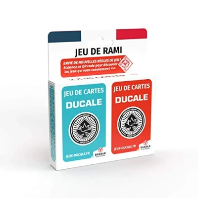Afbeelding van La Ducale Rami spel 2 x 54 kaarten Ducale, het Franse