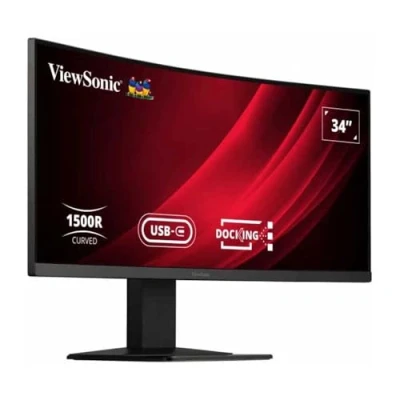 Image de ViewSonic VG3419C Écran LED incurvé 34&quot; 3440 x 1440 UWQHD @ 120 Hz VA 300 cd/m² 3000:1 HDR10 0.4 ms HDMI, DisplayPort, USB C haut parleurs