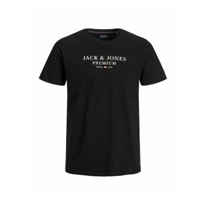 Afbeelding van Jack &amp; Jones Premium SS CREW NECK NOOS Tshirt print, Heren, Maat: Large, Navy blazer