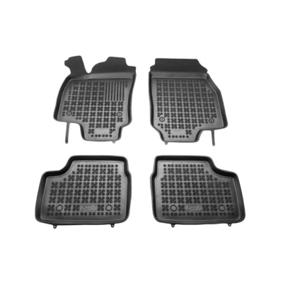 Afbeelding van REZAW PLAST 200505 Vloermatset Rubber voor en achter 4 Zwart Op maat gemaakt OPEL: Astra G Convertible, Saloon, Coupe