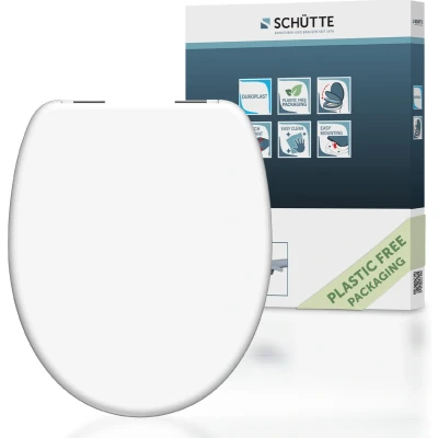 Afbeelding van Toiletbril met soft close WHITE duroplast