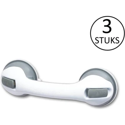 Afbeelding van Benson Zuignap met Grip Handgreep Badkamer Multifunctioneel 3 stuks