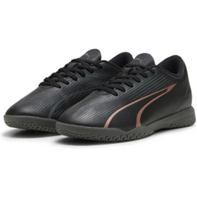 Afbeelding van Puma Ultra PLAY IT JR Unisex Zaalvoetbalschoenen voor kinderen, Maat: 38, Black/copper rose Kunststof