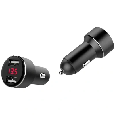 Afbeelding van IWH dual USB oplader met spanningsindicatie Stroombelasting (max.): 4800 mA 12 of 24 V=