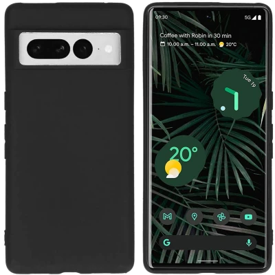 Afbeelding van iMoshion Hoesje Geschikt voor Google Pixel 7 Pro Siliconen Color Backcover Zwart
