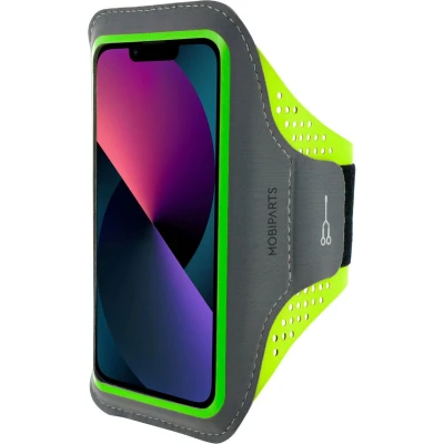 Afbeelding van Mobiparts Comfort Fit Sport Armband Apple iPhone 13 Mini Neon Green