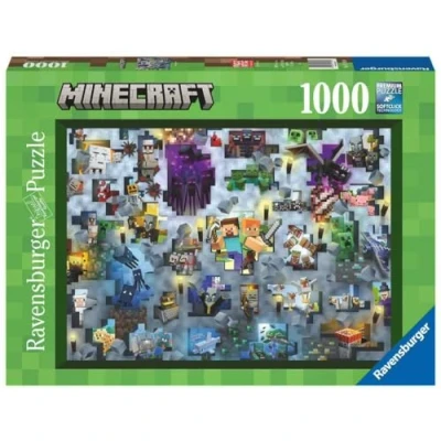 Afbeelding van Puzzel Minecraft Mobs 17188 Ravensburger 1000 Onderdelen