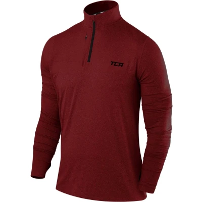 Afbeelding van Fusion Top met Lange Mouwen en Halve Rits voor Heren Power Red (Rood)
