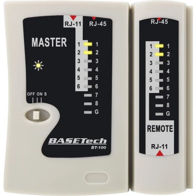 Afbeelding van Basetech BT 100 Kabeltester Geschikt voor RJ 45, 11